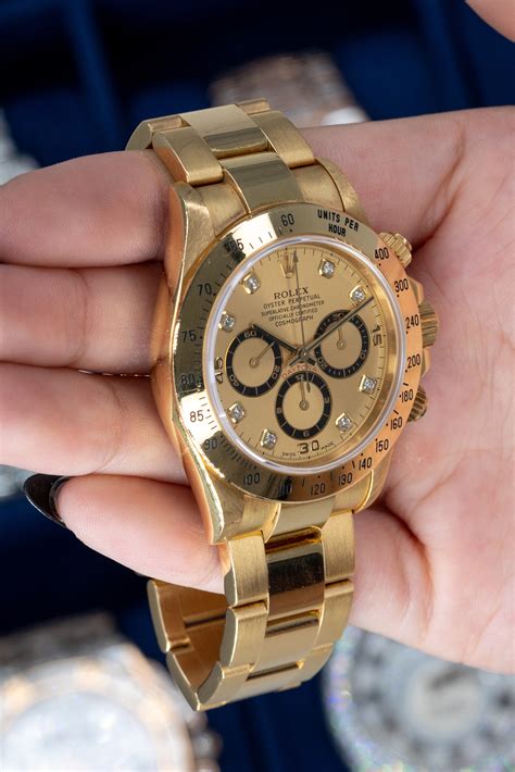 rolex daytona gold grüpn